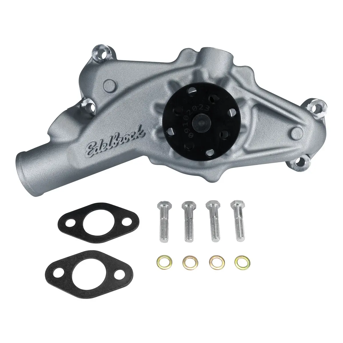 Edelbrock Victor Series Aluminum Water Pump - 5/8 In Pilot - Short Design - Satin - Big Block Chevy 1