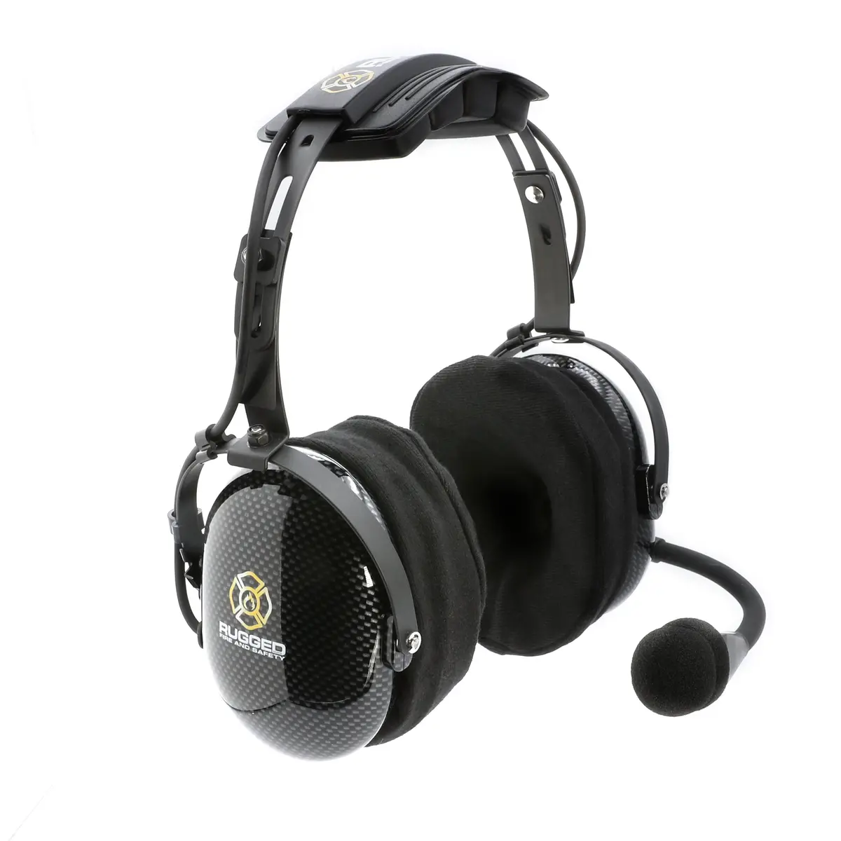 Rugged Radios Fhs Over-The-Head Fire Safety Industrial Headset - /W Ptt Button / For Rugged Radios / Firecom 1