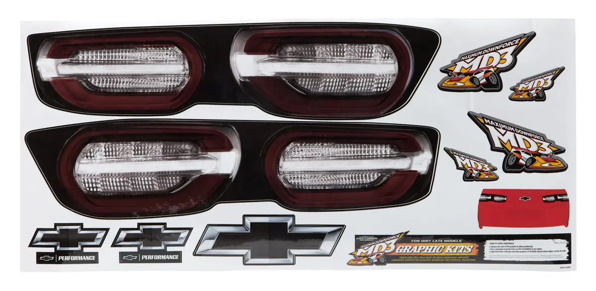 Five Star Camaro Tail Graphics Kit 1