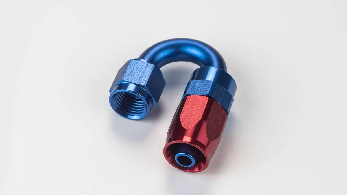 Racor Aluminio 180º An6 De La Manguera De Gasolina | Rsx Racing Solutions 1