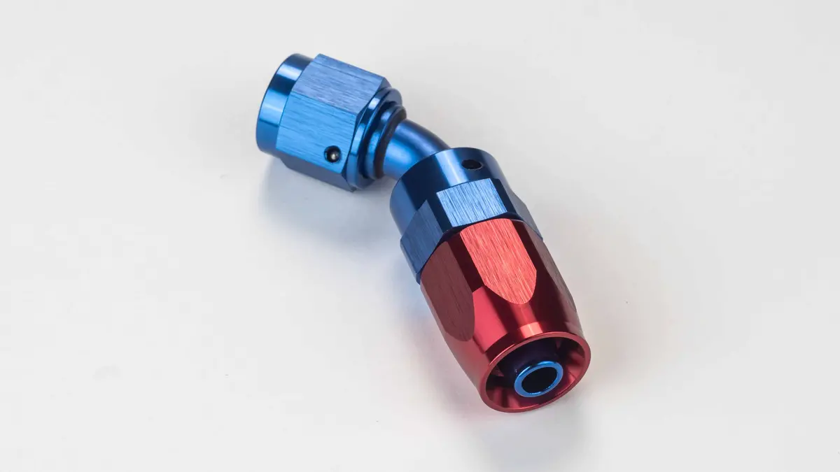 Racor Aluminio 45º An6 De La Manguera De Gasolina | Rsx Racing Solutions 1