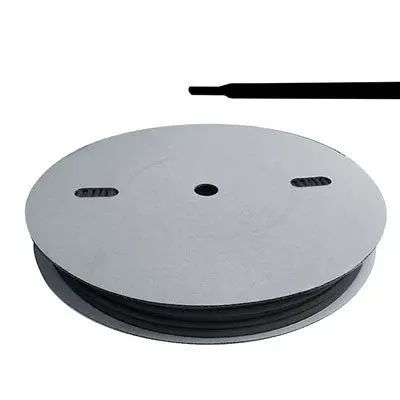 Heat Shrink 2:1 - 3/8", Black, 328Ft Spool (Hs-3/8Blk-328) 1