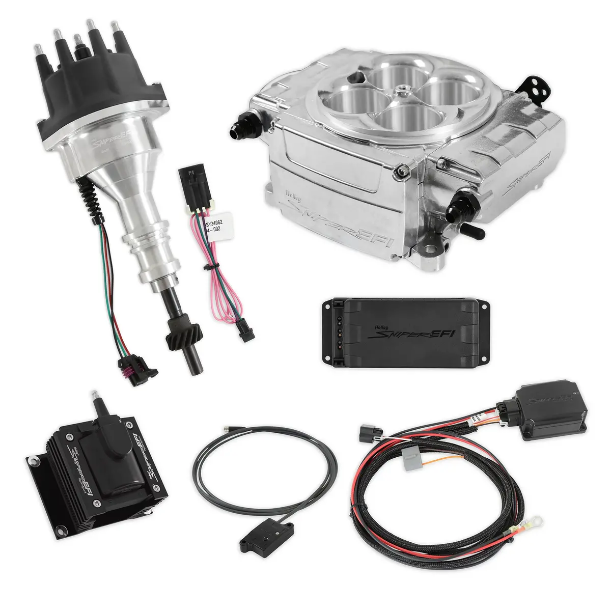 Sniper 2 Efi Fuel Injection Bundle Kit - Silver - Small Block Ford 550-510-Bpx-Sbf 1