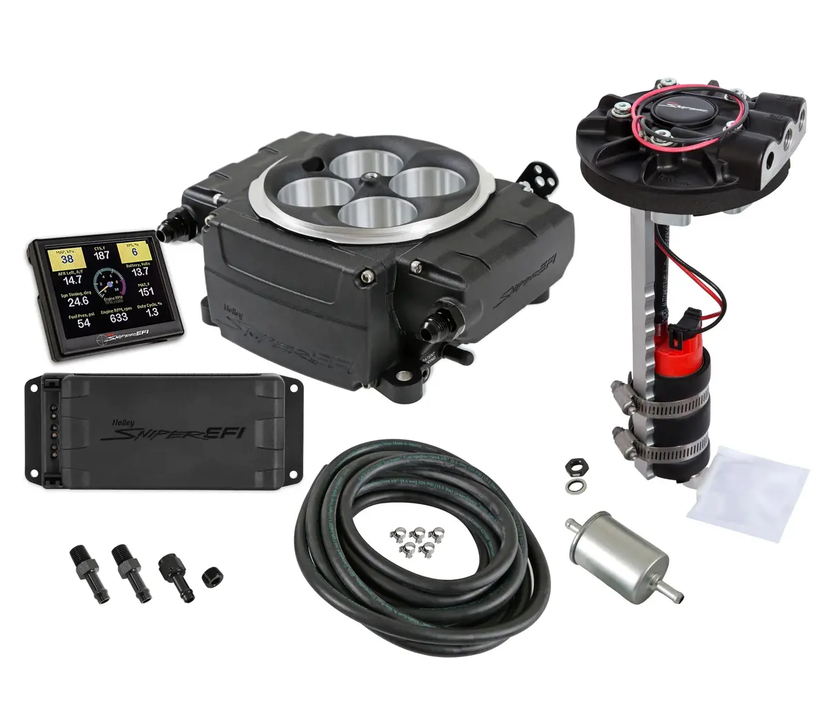 Sniper 2 Efi Fuel Injection Bundle Kit - Black 550-511-3Pr 1