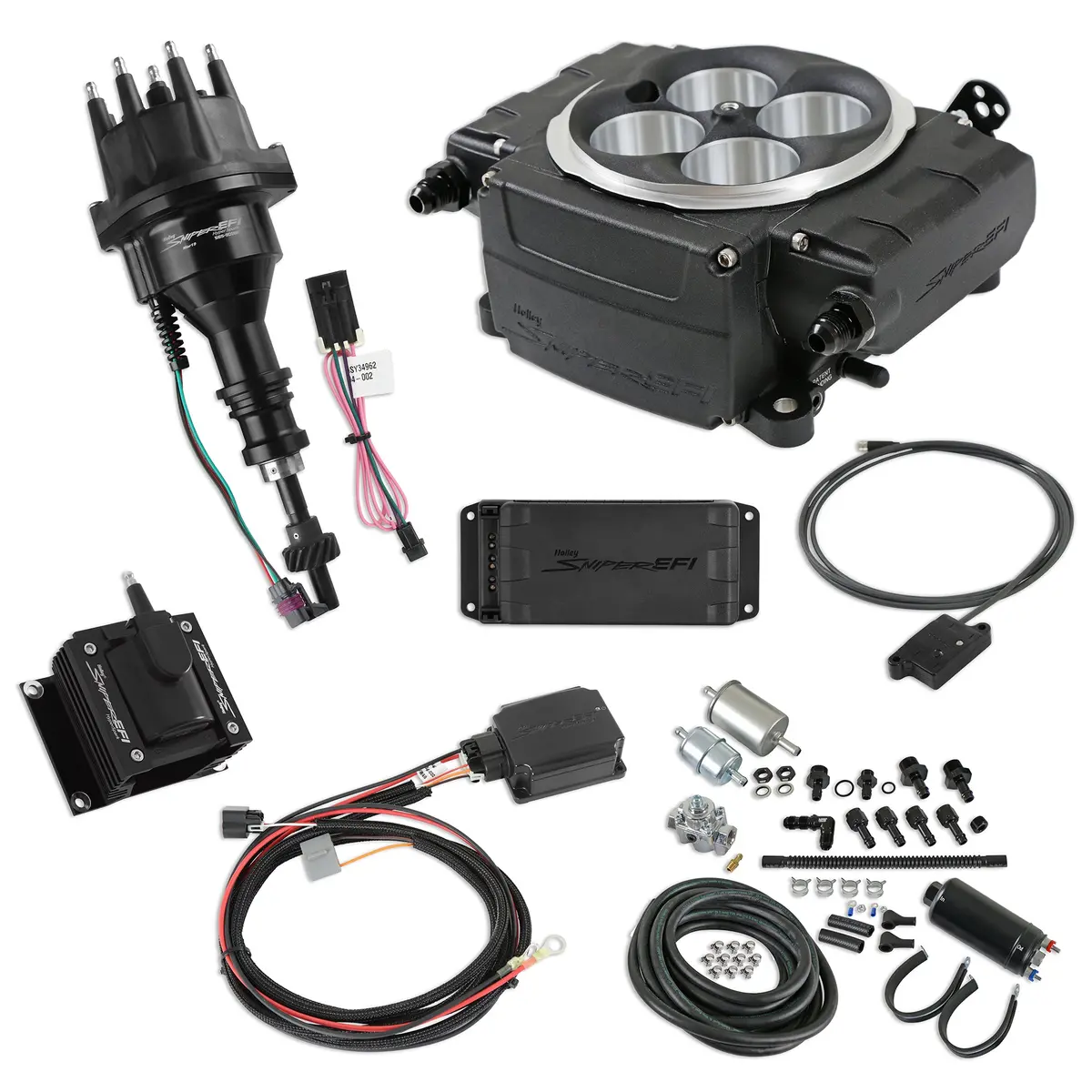 Sniper 2 Efi Fuel Injection Bundle Kit - Black - Small Block Ford 550-511-Bpk-Sbf 1