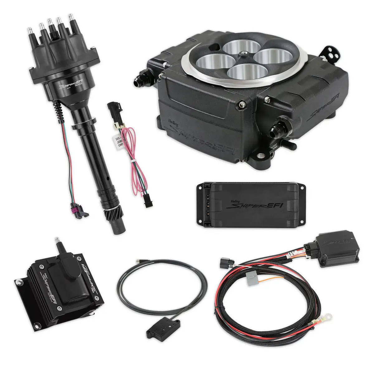 Sniper 2 Efi Fuel Injection Bundle Kit - Black - Small Block Chevy 550-511-Bpx-Sbc 1