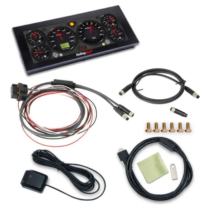 Holley Efi 12.3 In M8 Pro Dash - 13.75 X 5.875 In Rectangular Touch Screen - Black Panel / Black Face 1