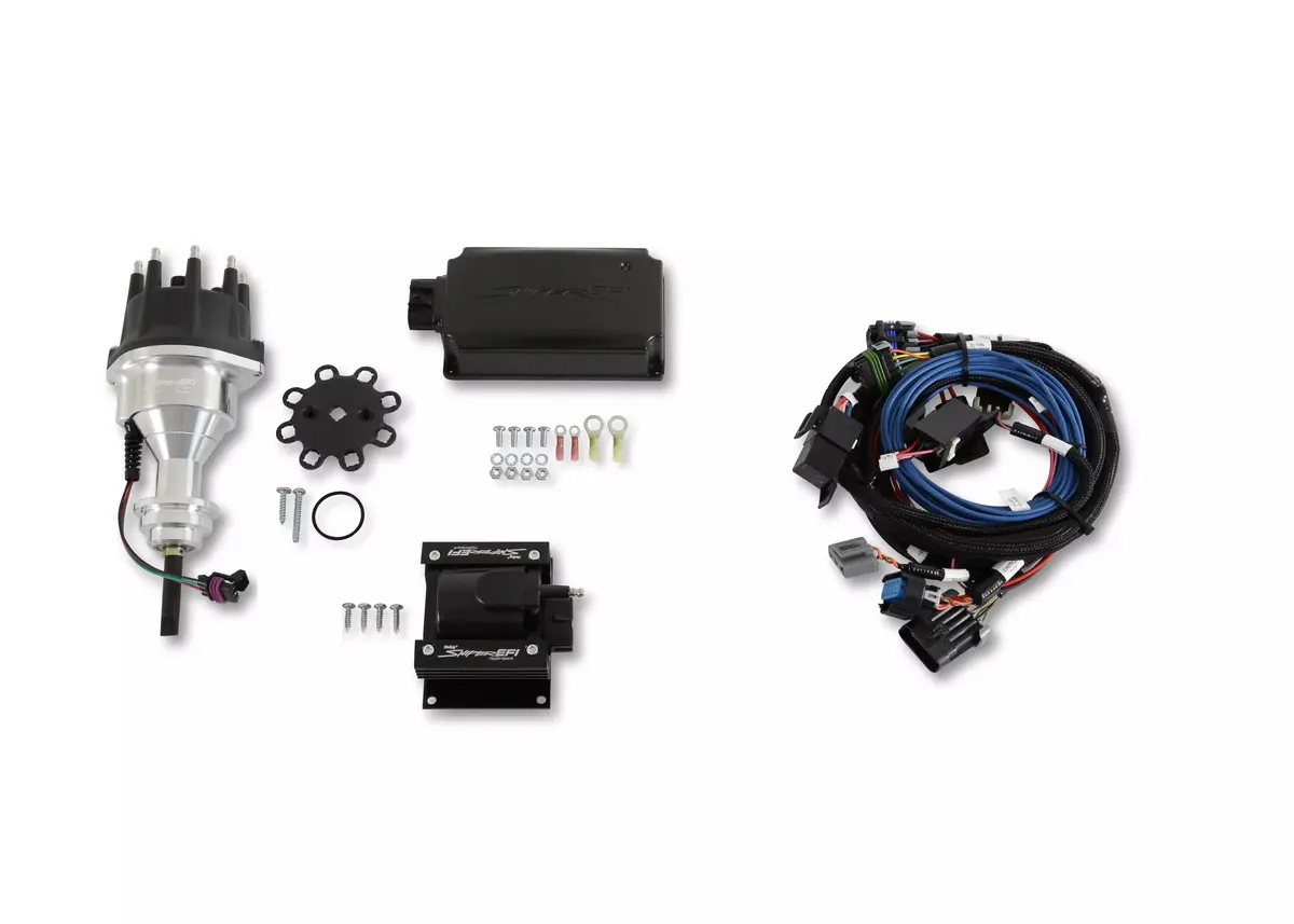 Sniper Efi Hyperspark Distributor - Hall Effect - Hei Style Terminal - Coil Included - Polished - Mopar B-Series 1