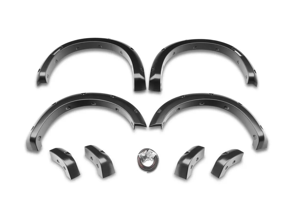 Husky Liners Pocket Style Fender Flares - Front / Rear - Black - Dodge Ram Fullsize Truck 2002-09 1