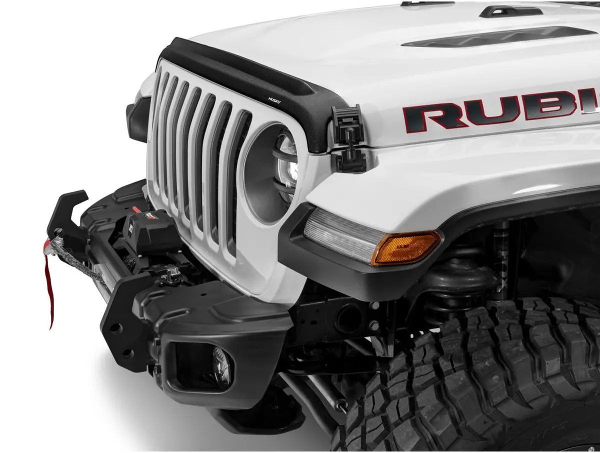 Husky Liners Aeroskin Ii Hood Protector - Black - Jeep Gladiator 2020-25 / Jeep Wrangler Jl 2018-25 1