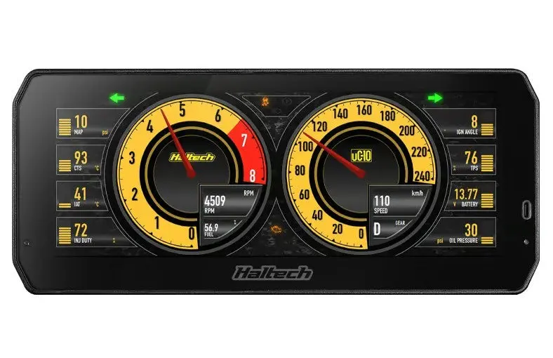 Haltech Uc-10 Gauge Panel Assembly - Programmable - Black Face 1