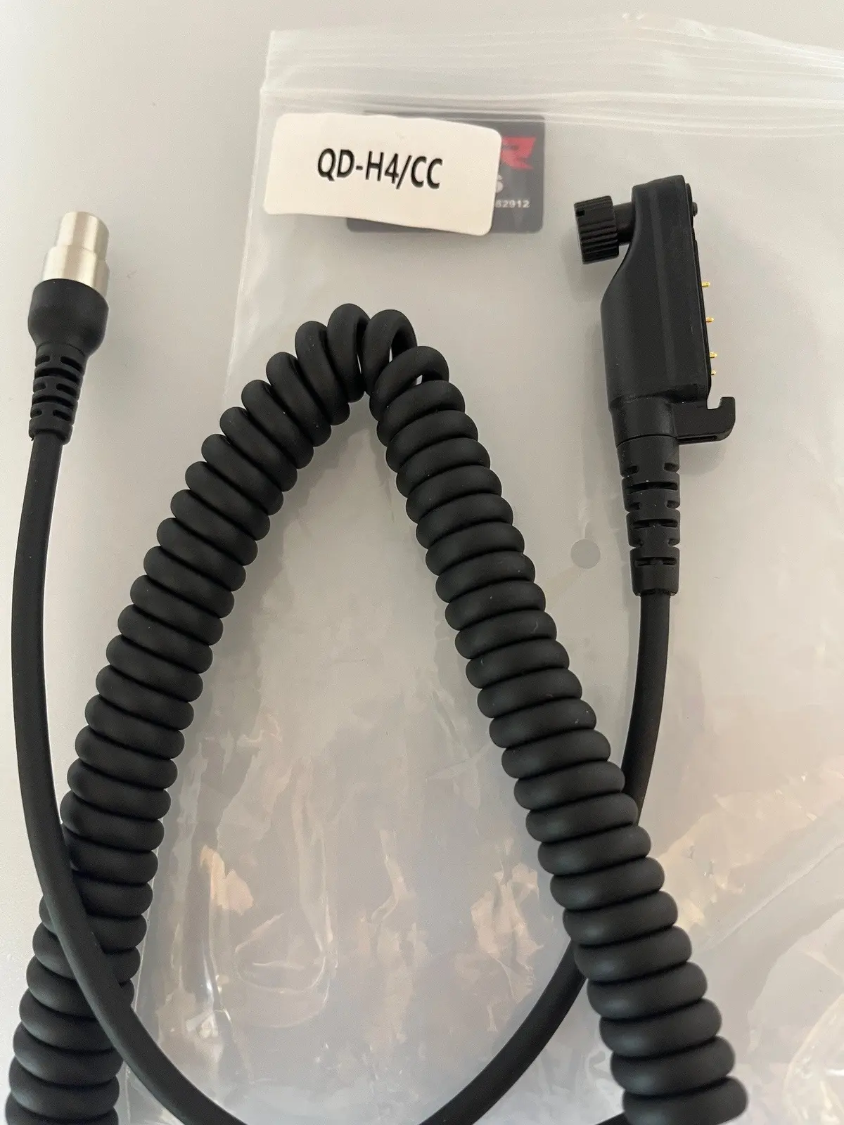 Hytera H4 To 5Pin Ta5 Coil Cord Headset Cable 1