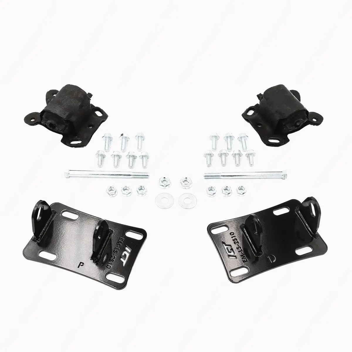 Ict Billet Motor Mount Kit - Black - Gm Ls-Series - Gm Compact Truck 1982-2005 1