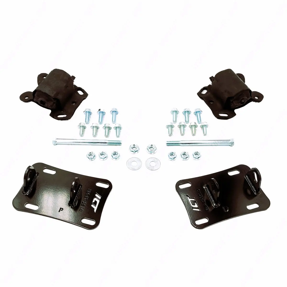 Ict Billet Motor Mount Kit - Black - Gm Lt-Series - Gm Compact Truck 1982-2005 1