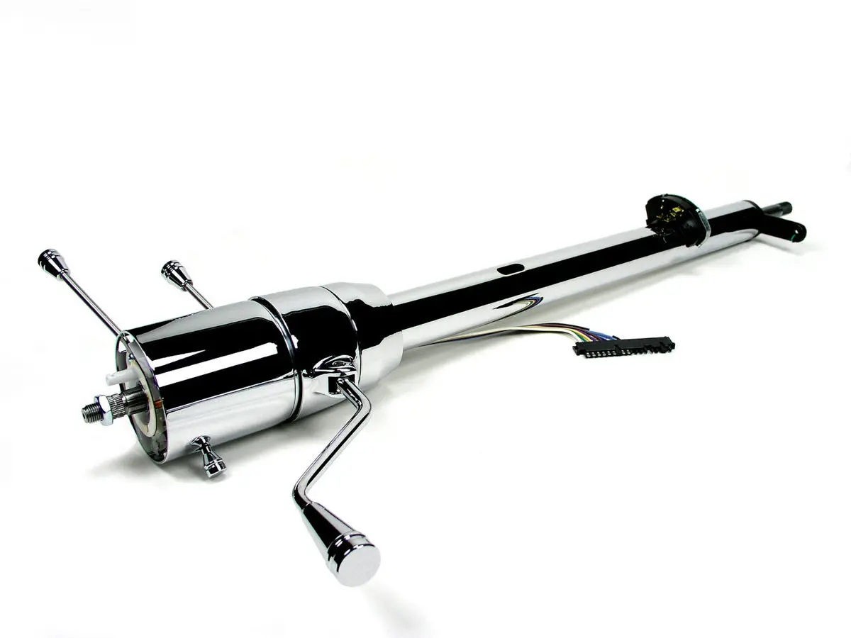Ididit Retrofit Tilt Steering Column - Column Shift - Chrome 1140650020 1