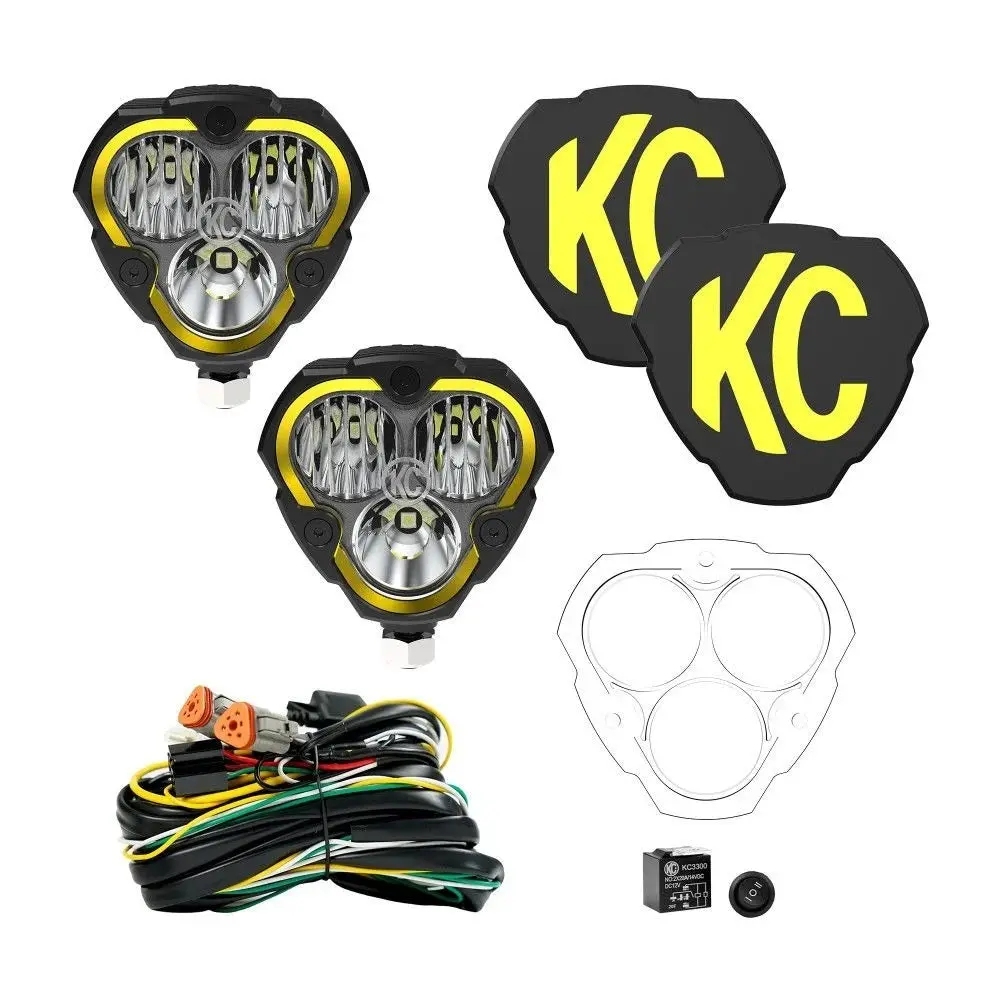 Kc Hilites Flex Era 3 Led Light Assembly - Combo Beam - 120 Watts - 3 White Led 1
