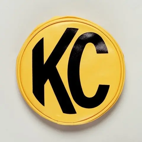 Kc Hilites Black Kc Logo Light Cover - Yellow - 6 In Kc Lights (Pair) 1