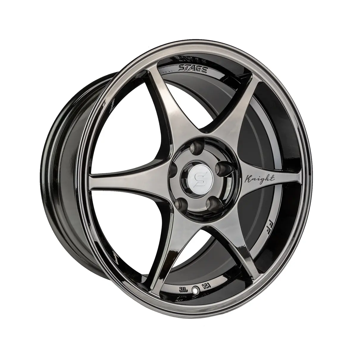 Stage Wheels Knight 17X8 +10Mm 5X114.3 Cb: 73.1 Color: Black Chrome 1