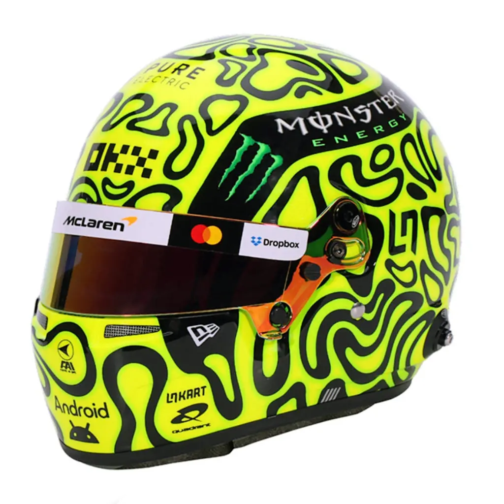 Bell Hp77 Lando Norris 1:2 Scale F1 Mini Helmet | Mclaren 2025 F1 Season 1