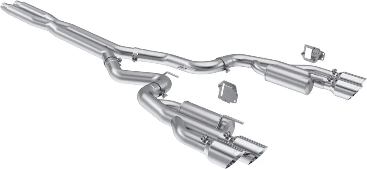 Mbrp Armor Lite Cat-Back Exhaust System - 3 In Diameter - 4 In Stainless Tips - Ford Coyote - Ford Mustang 2024 1