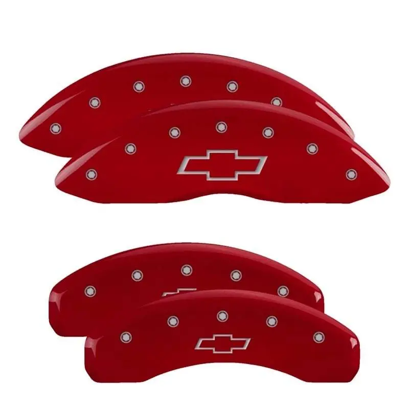 Mgp Caliper Covers Bowtie Logo Brake Caliper Cover - Red - 17 In Minimum Wheel Diameter - Gm Fullsize Suv / Truck 2019-24 (Set Of 4) 1