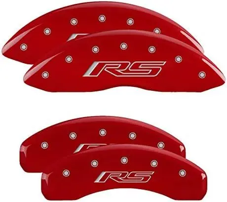 Mgp Caliper Covers Rs Logo Brake Caliper Cover - Red - 18 In Minimum Wheel Diameter - Gm Midsize Suv 2021-24 (Set Of 4) 1
