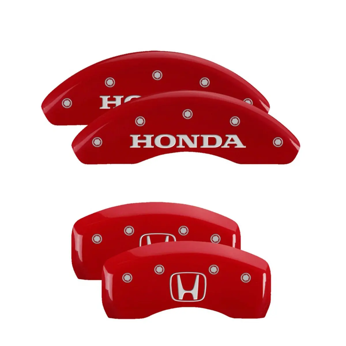 Mgp Caliper Covers Honda H Logo Brake Caliper Cover - Red - 17 In Minimum Wheel Diameter - Honda Accord 2018-23 (Set Of 4) 1