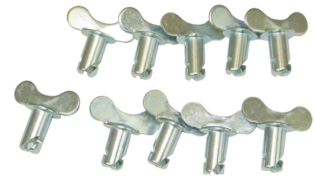 Moroso Wing Head Steel Quick Turn Fastener - 5/16 X 0.500 In Body - Zinc (Set Of 10) 1