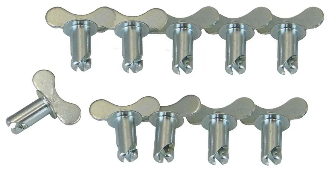 Moroso Wing Head Steel Quick Turn Fastener - 5/16 X 0.550 In Body - Zinc (Set Of 10) 1
