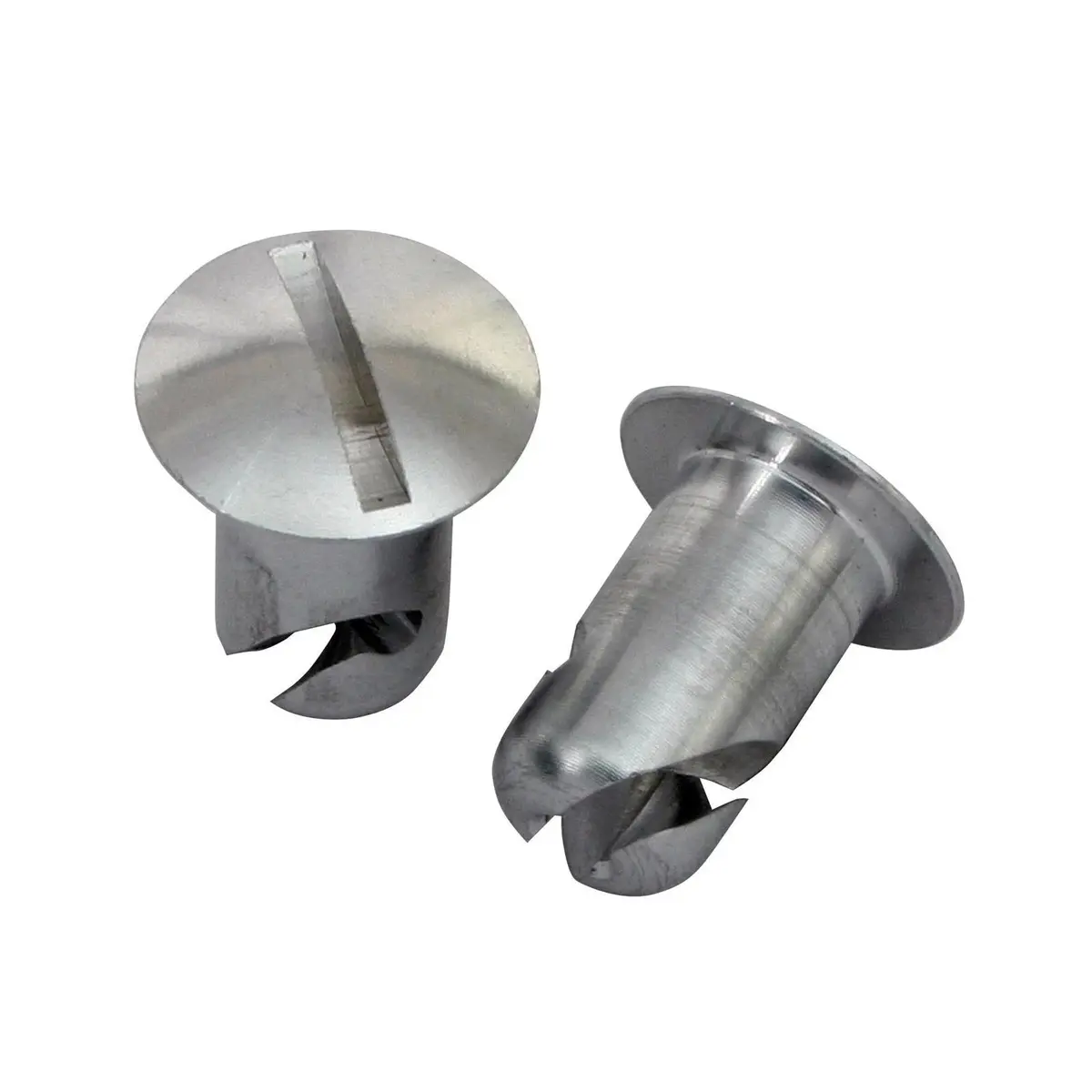 Moroso Oval Head Aluminum Quick Turn Fastener - Slotted - 7/16 X 0.450 In Body (Set Of 10) 1