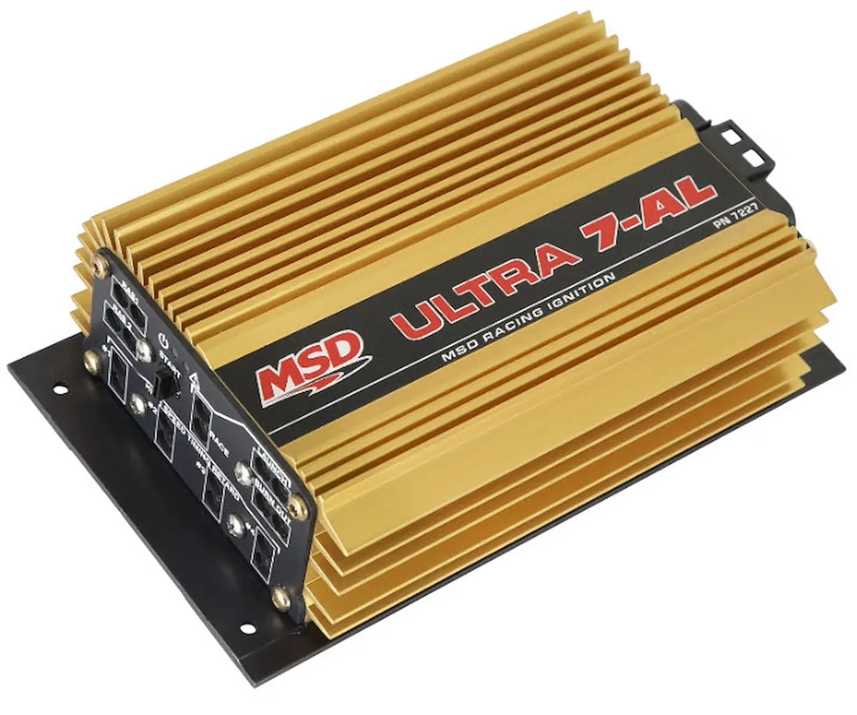 Msd Ultra 7-Al Ignition Box - 40000V - 3-Step Rev Limiter - Gold 1