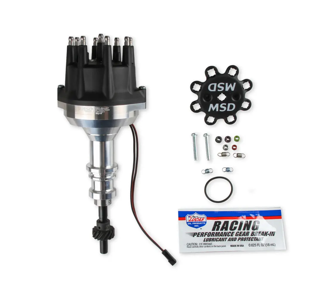 Msd Pro-Billet Distributor - Mechanical Advance - Black - Small Block Ford 1
