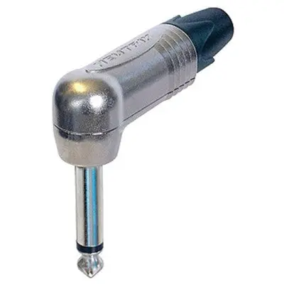 1/4" Phone Mono Plug - Right Angle (Np2rx) 1