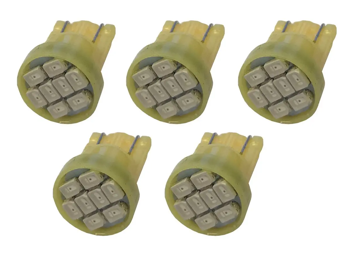 Pacer Performance T10 / 194 Cab Roof Light Amber Led Bulb (Set Of 5) 1