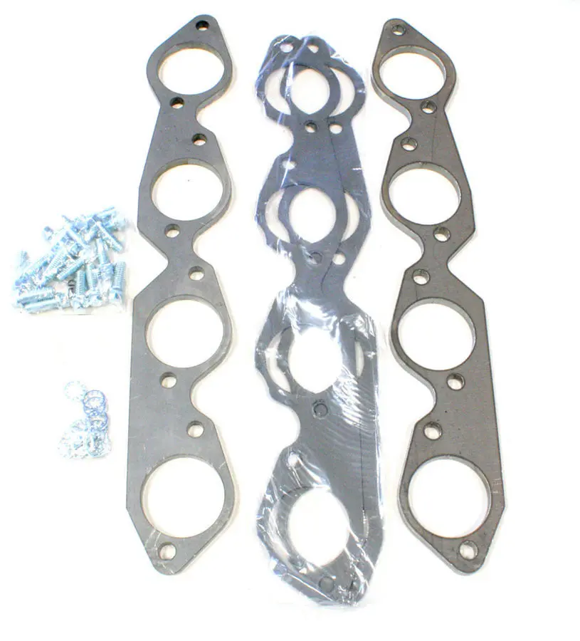 Patriot Header Flange - 0.375 In Thick - 2.25 In Round Port - Big Block Chevy 1