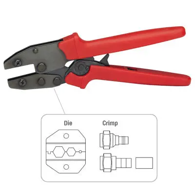 Platinum Tools 9" Ergo Hex Crimp Tool (0.360, 0.324, 0.068") (Plt-16506C) 1