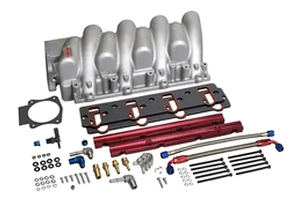Professional Products Typhoon Intake Manifold - Throttle Body Flange - Multi Port - Cathedral Port - Polished 1