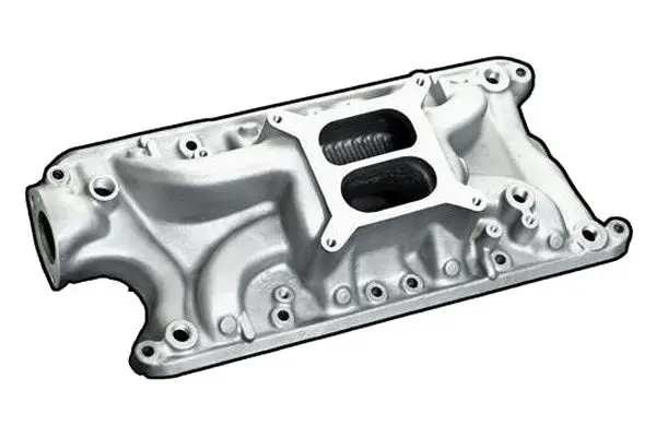 Professional Products Typhoon Intake Manifold - Square Bore - Dual Plane - Satin - Small Block Ford 1