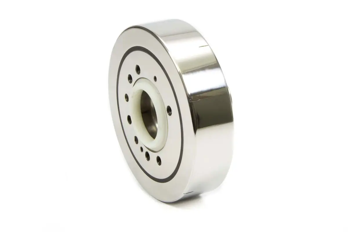 Professional Products Powerforce Stainless Harmonic Balancer - 6.400 In Od - Polished - 50 Oz External Balance - Small Block Ford 1