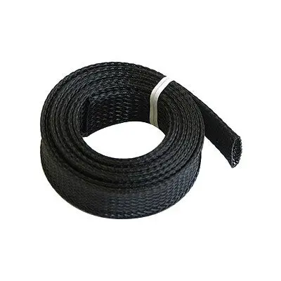 Clean Cut Braided Wrap Sleeving 3/4" X 250Ft, Black (Pet-3/4-Bk-250) 1