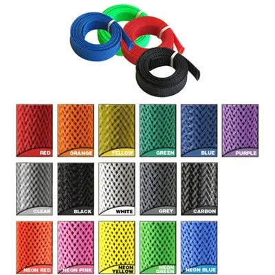 Braided Wrap Sleeving 1/4" Neon Green, 10Ft (Pt-1/4-Ng-10) 1