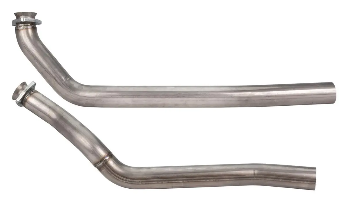 Pypes 2.5 In Diameter Stainless Downpipe - Stock 3-Bolt Manifolds - Gm B-Body 1965-70 (Pair) 1