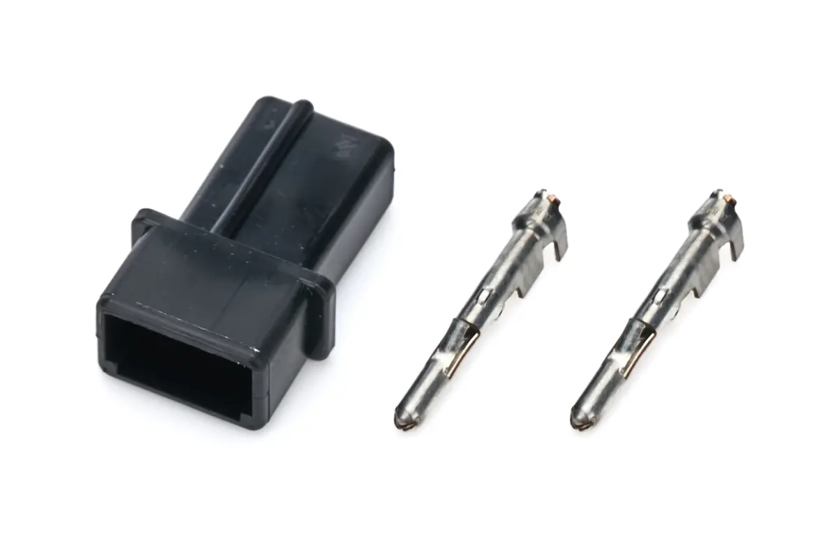 Quickcar Connector Receptacle Msd Distributor W/Pins - Male - 2 Pin 1