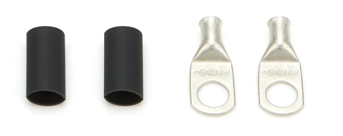 Quickcar 6 Guage Wire 5/16 In Ring Terminal - Copper - Tin (Pair) 1