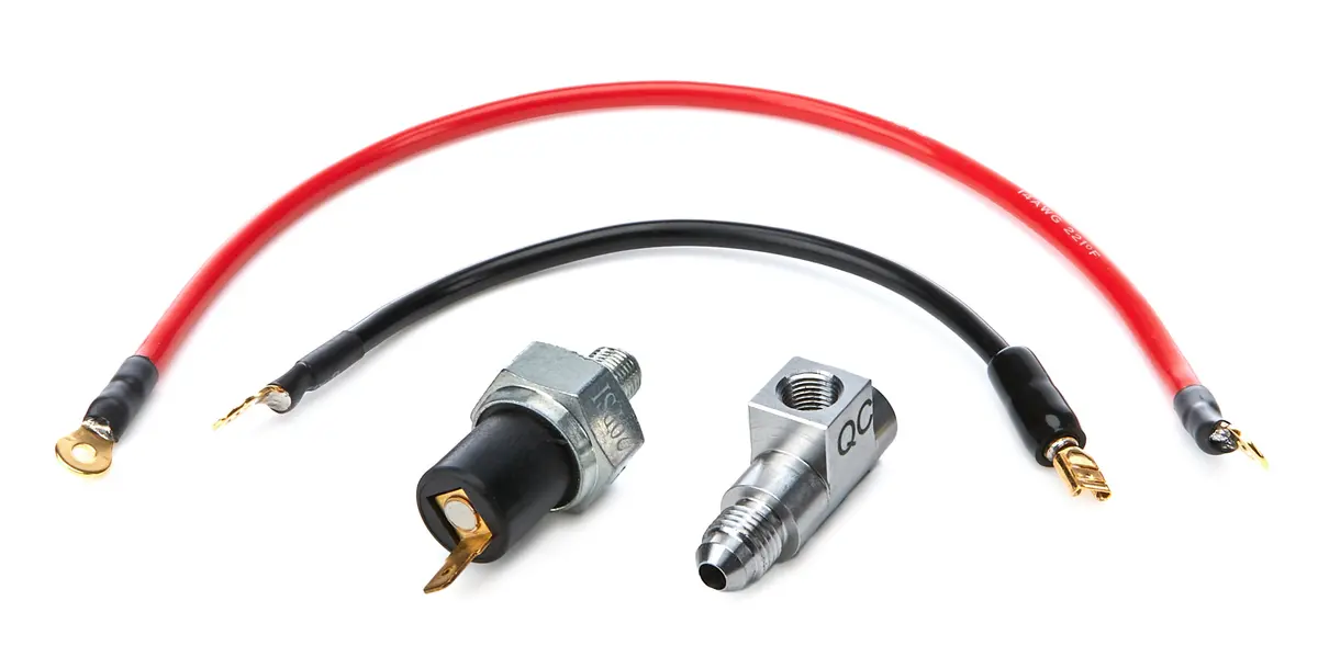 Quickcar Oil Pressure Warning Light Sender Kit - 20 Psi - 1/8 In Npt Male 1