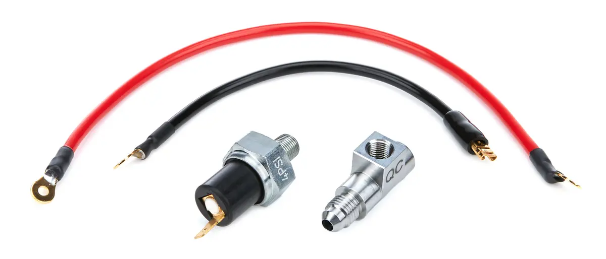 Quickcar Fuel Pressure Warning Light Sender Kit - 4 Psi - 1/8 In Npt Male 1
