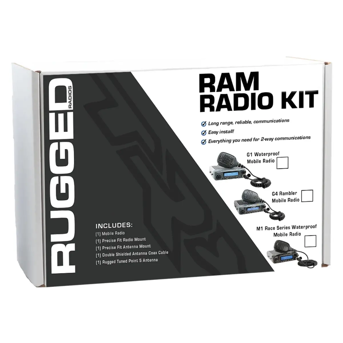 Rugged Radios Ram Two-Way Mobile Radio Kit - Rambler G4 1