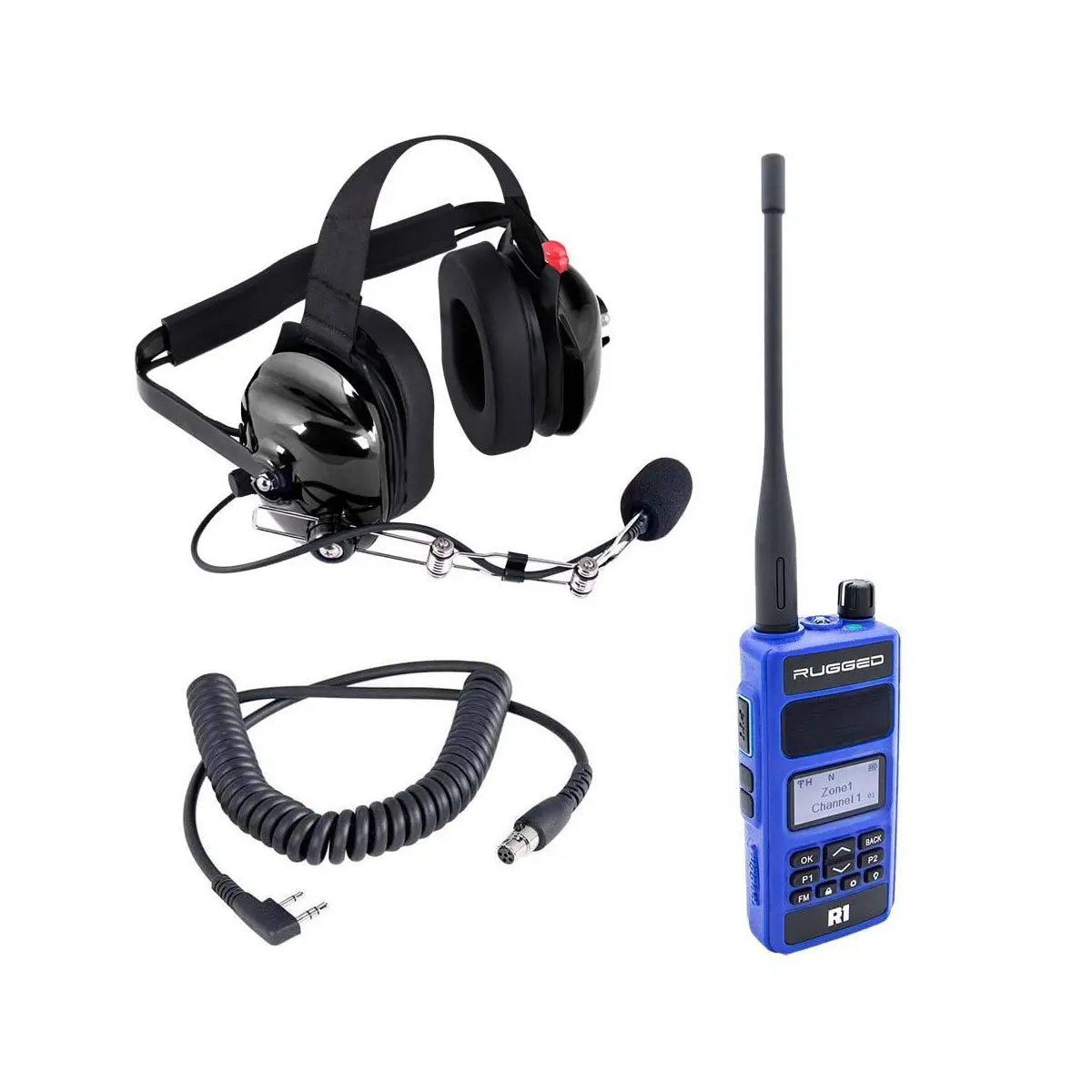 Rugged Radios R1 Hand-Held 2-Way Radio - Blue 1