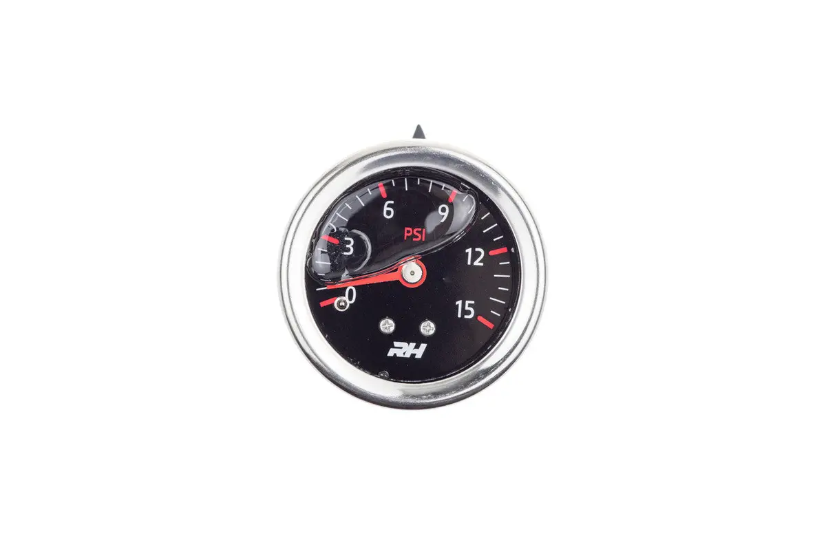 Redhorse Performance 5001 Series Fuel Pressure Gauge - 0-15 Psi - Full Sweep - Black Face 1