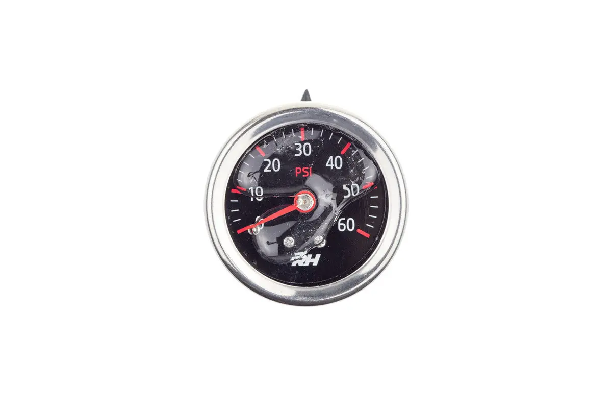 Redhorse Performance 5001 Series Fuel Pressure Gauge - 0-60 Psi - Full Sweep - Black Face 1